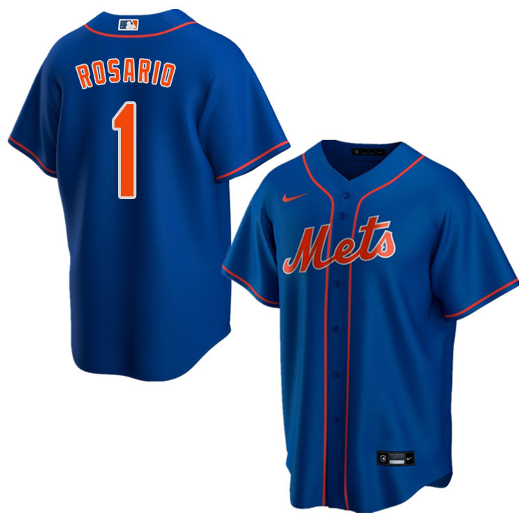 Nike Men #1 Amed Rosario New York Mets Baseball Jerseys Sale-Blue